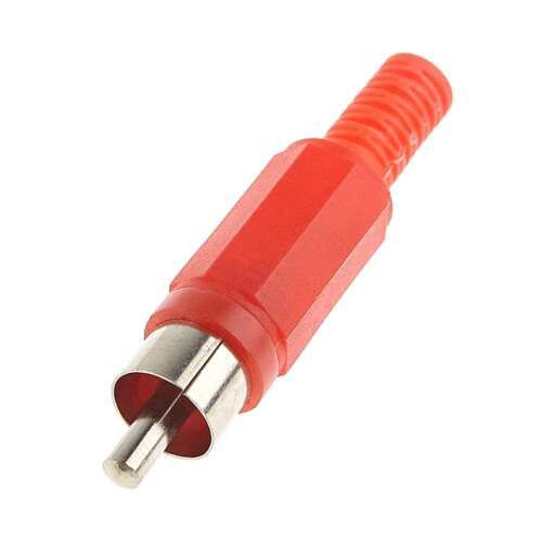 RCA Jack Male Red