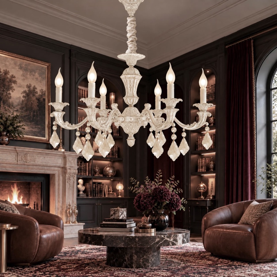 SNOW WHITE CHANDELIER