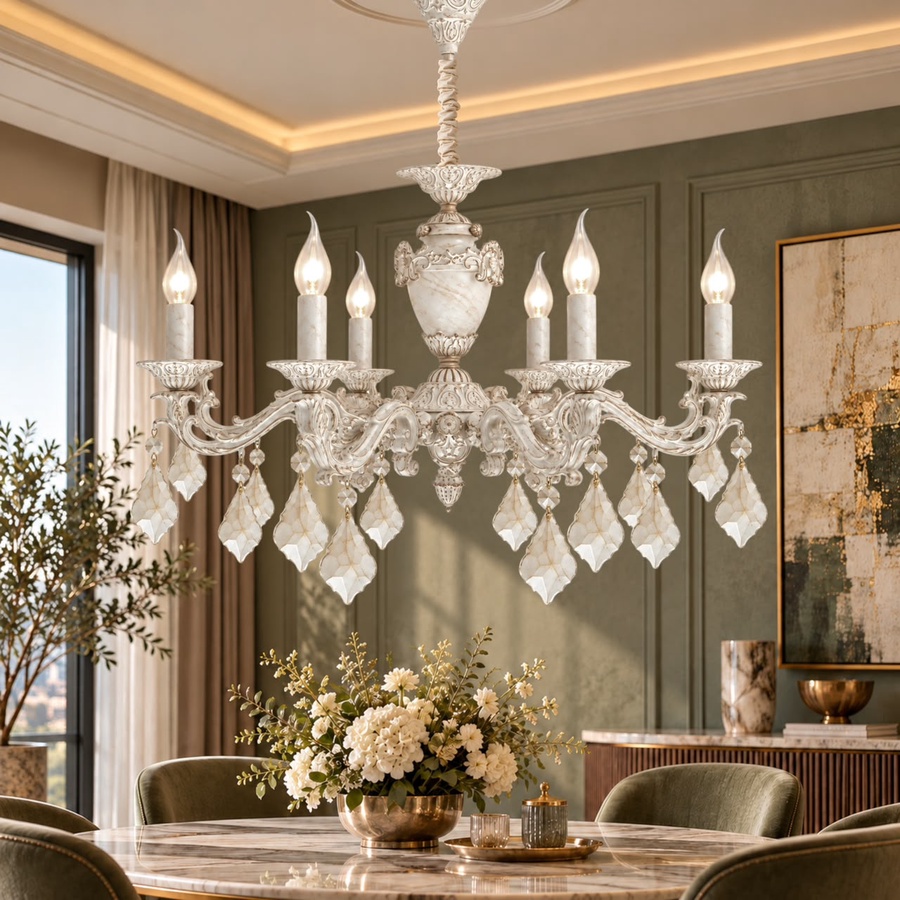 MARSEILLE WHITE CHANDELIER