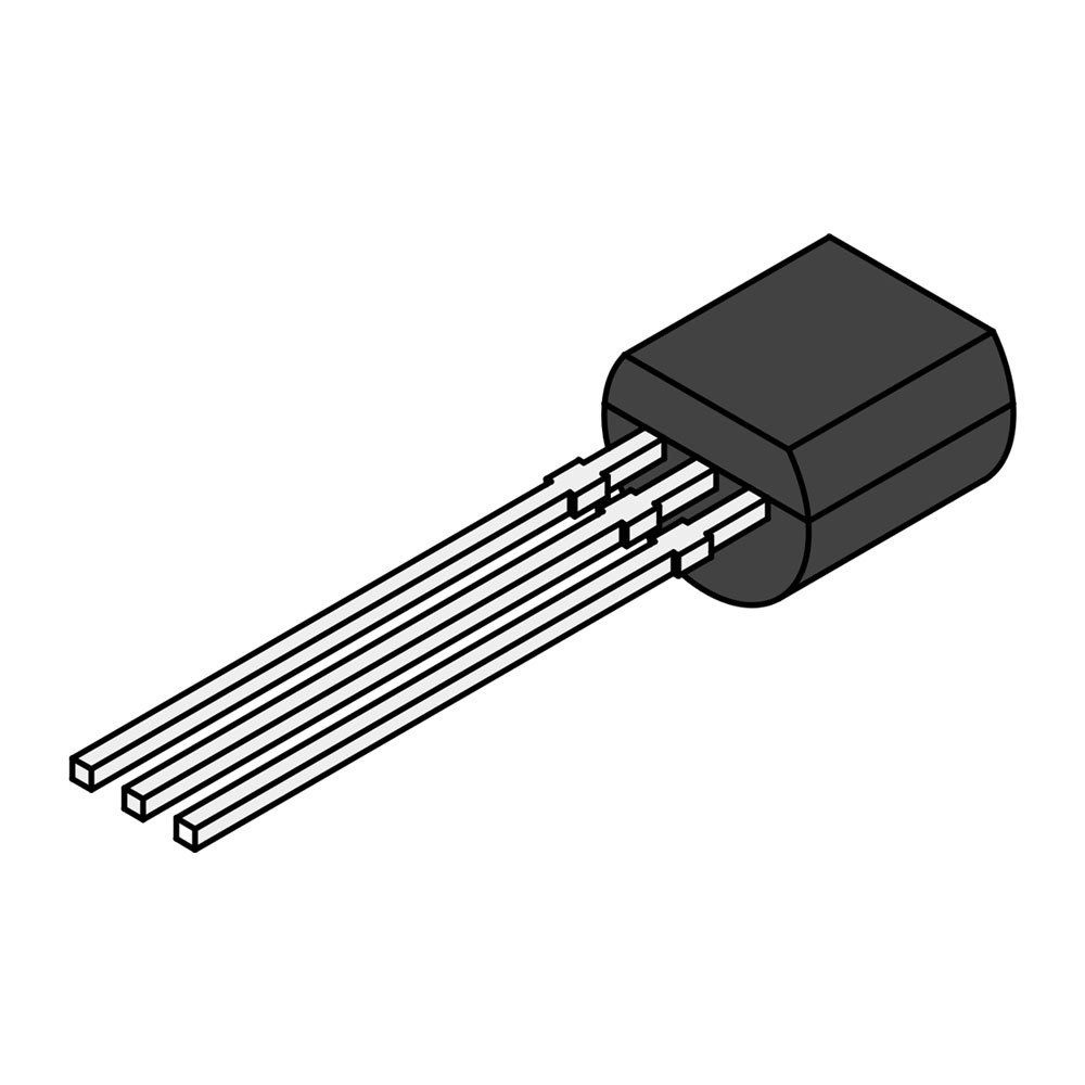 BC547 BJT NPN Transistor 45V 100mA TO-92