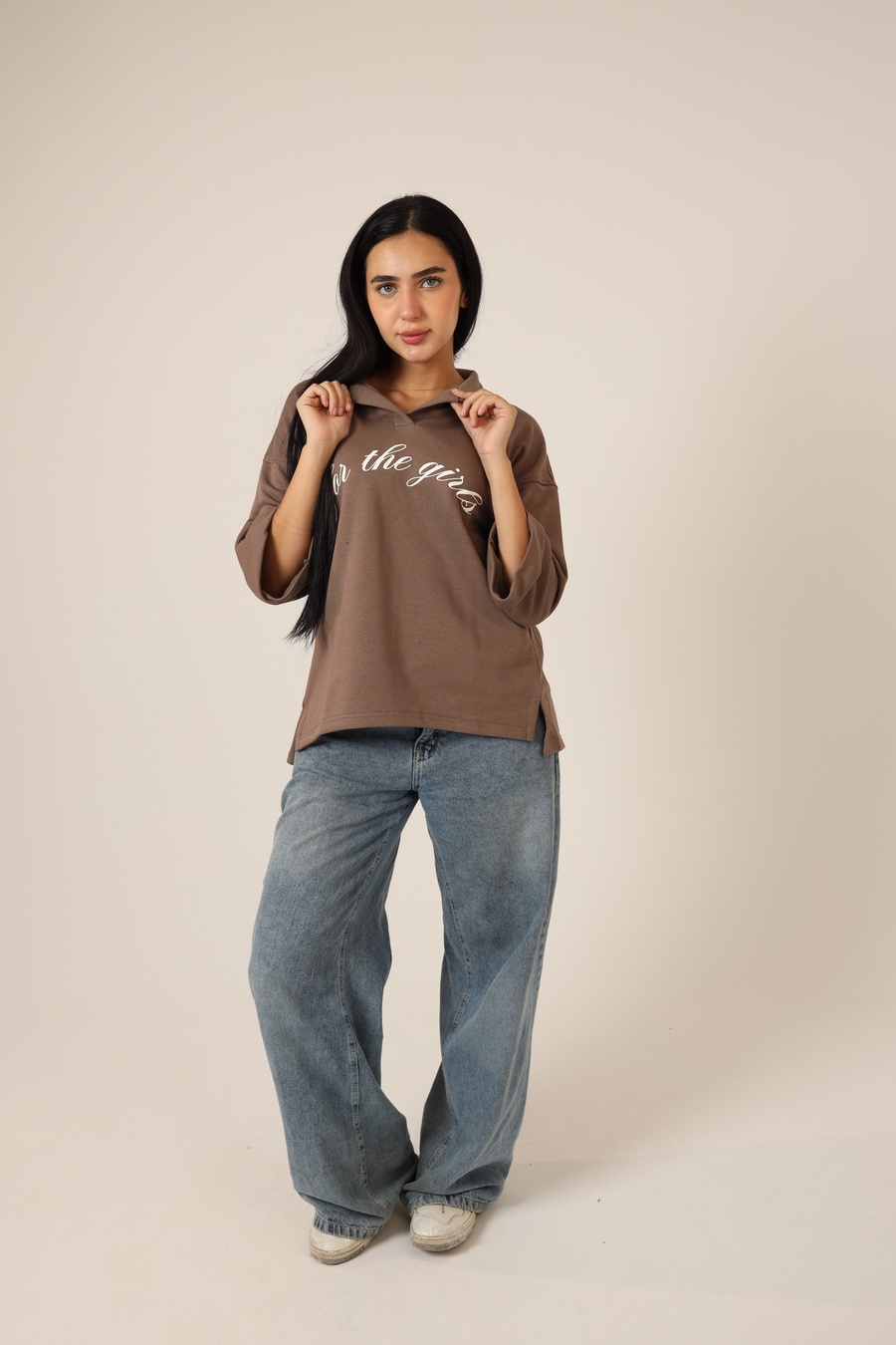 Mocha Polo Sweatshirt