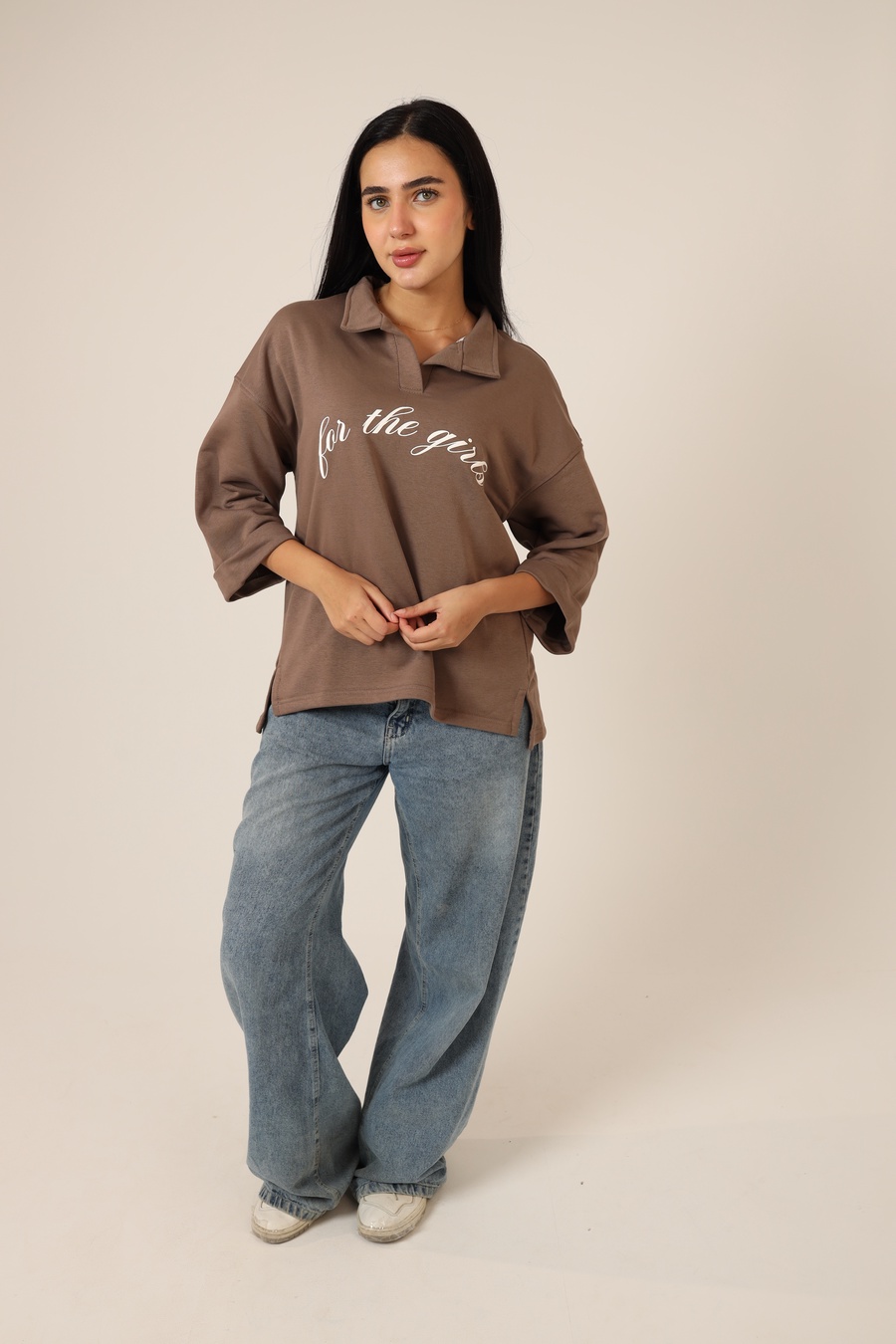 Mocha Polo Sweatshirt