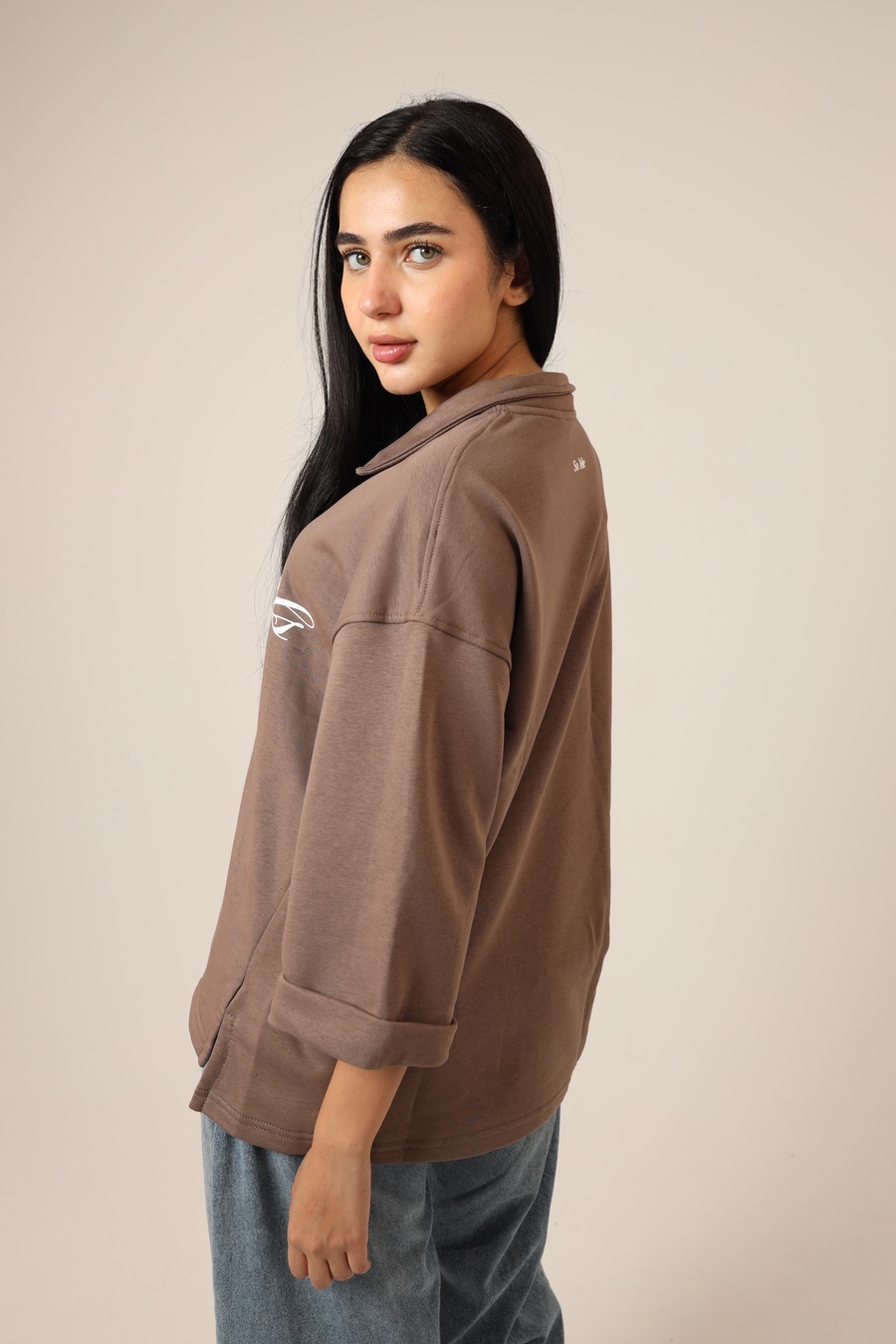 Mocha Polo Sweatshirt