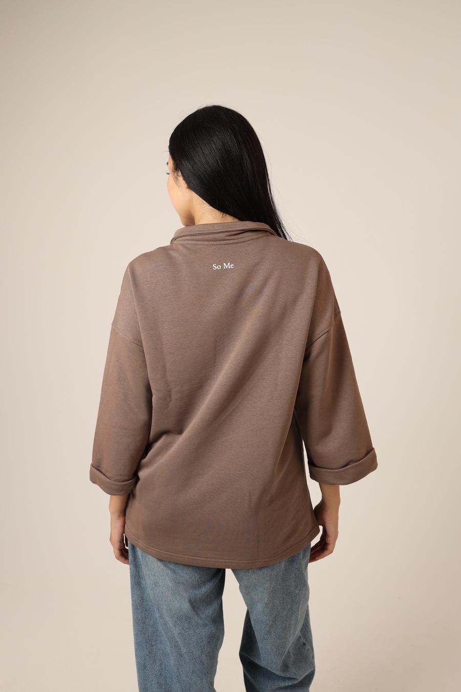 Mocha Polo Sweatshirt