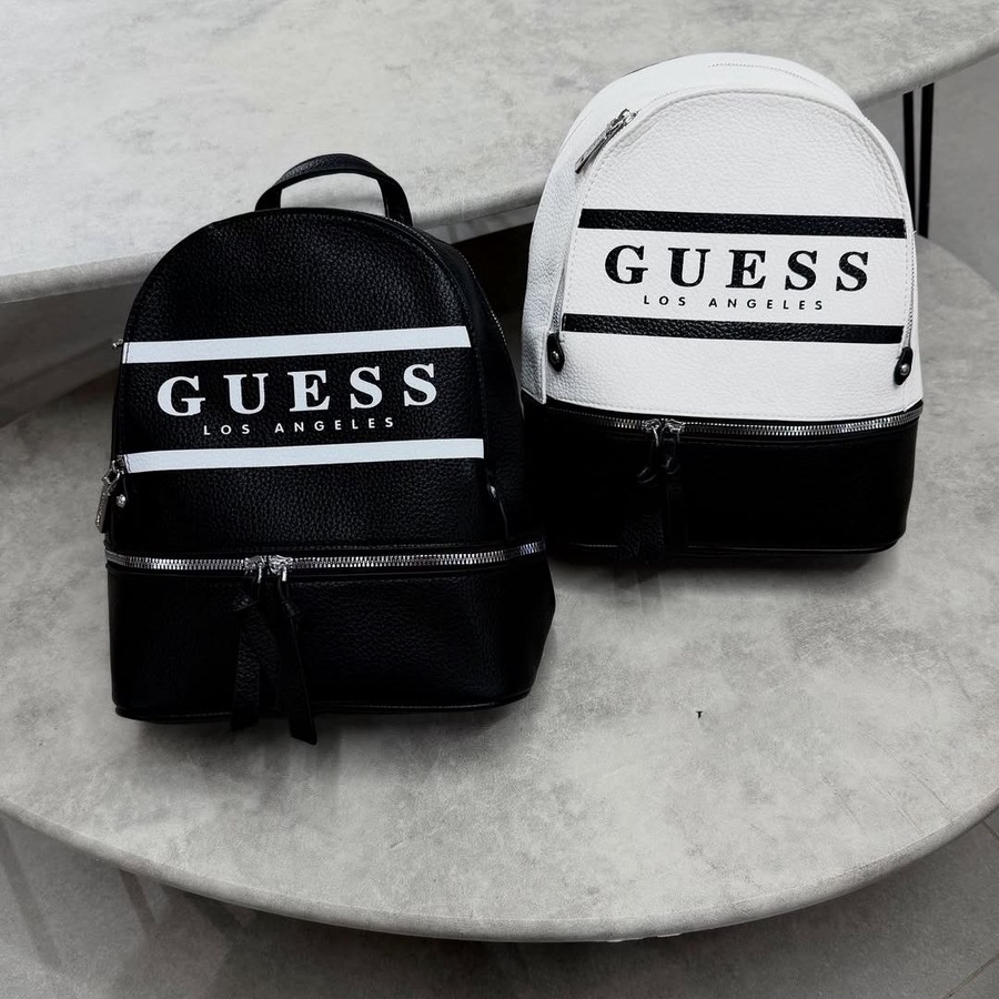 شنطة ظهر بناتي كاجوال بتصميم مستوحي من ( GUESS ) جلد مستورد _ للجامعة والخروج| Demand & Beyond