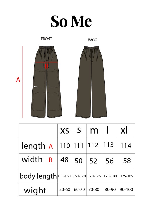 Black Wide-Leg Cargo Pants
