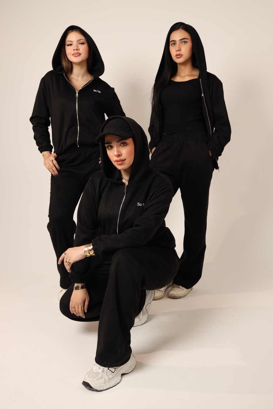 Black Zip-Up Tracksuit