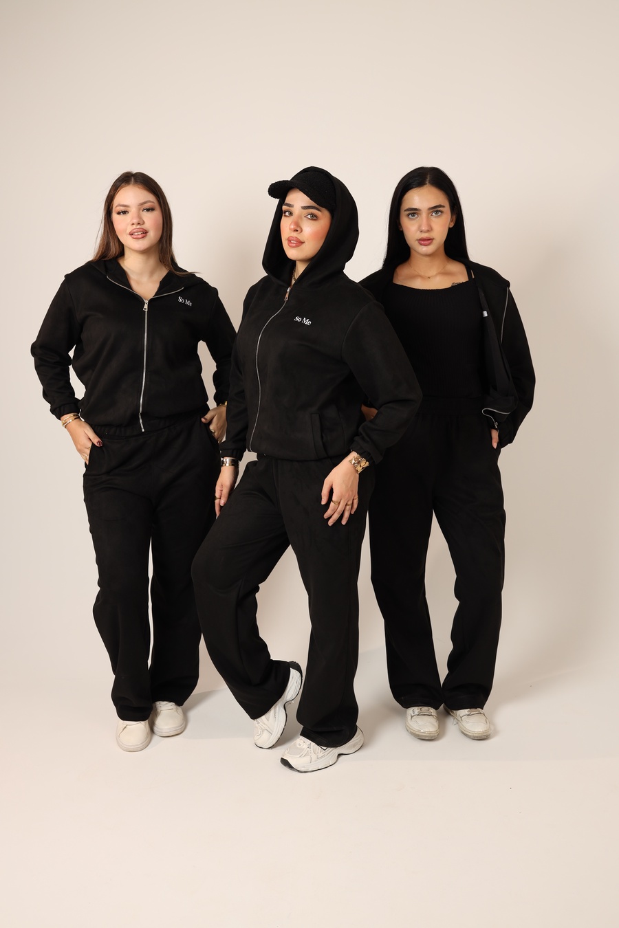 Black Zip-Up Tracksuit