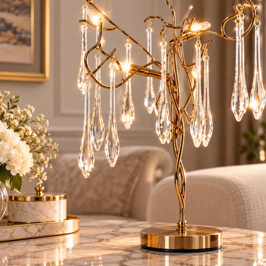 CRYSTAL TABLE LAMPS
