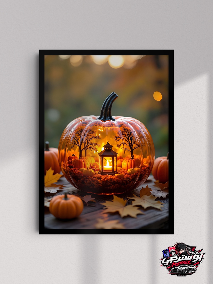 بوستر القرع الخريفي والفانوس – Autumn Pumpkin