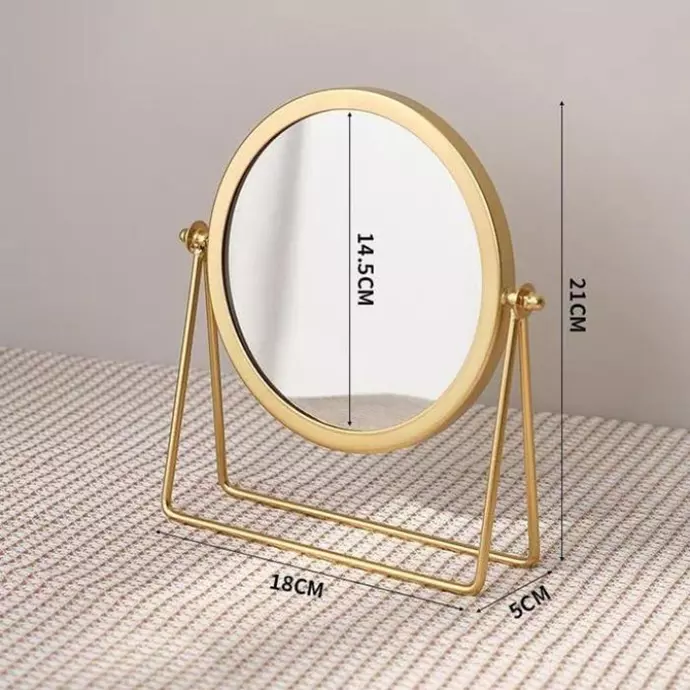 مرآة مكتبية فاخرة بتصميم هندسي مميز