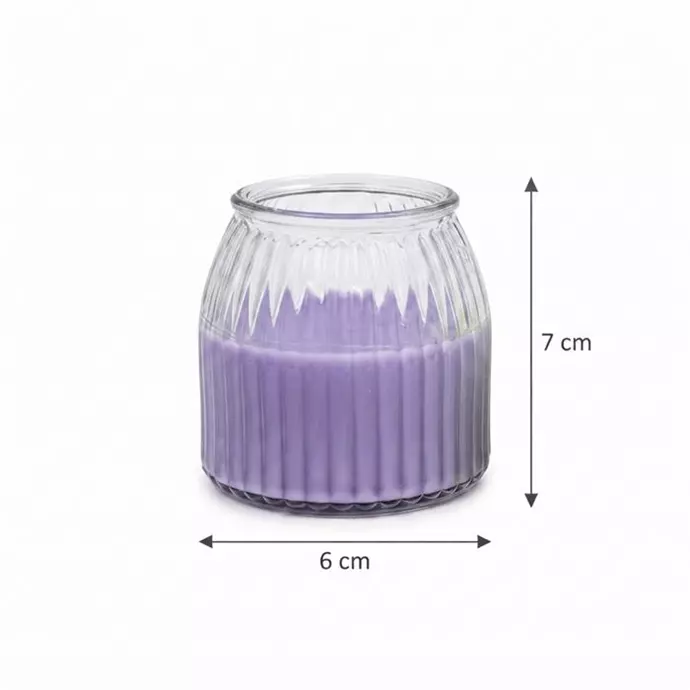 شمعة معطرة بتصميم كلاسيكي مضلع