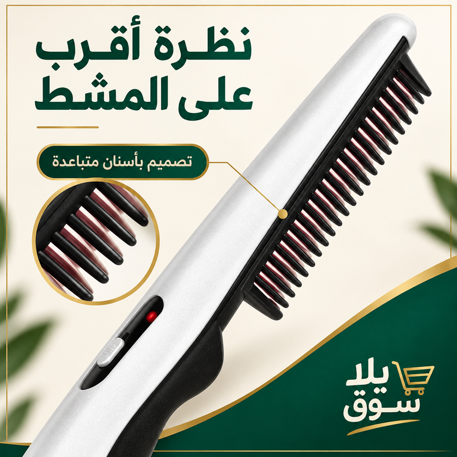 المشط الحراري للشعر والدقن