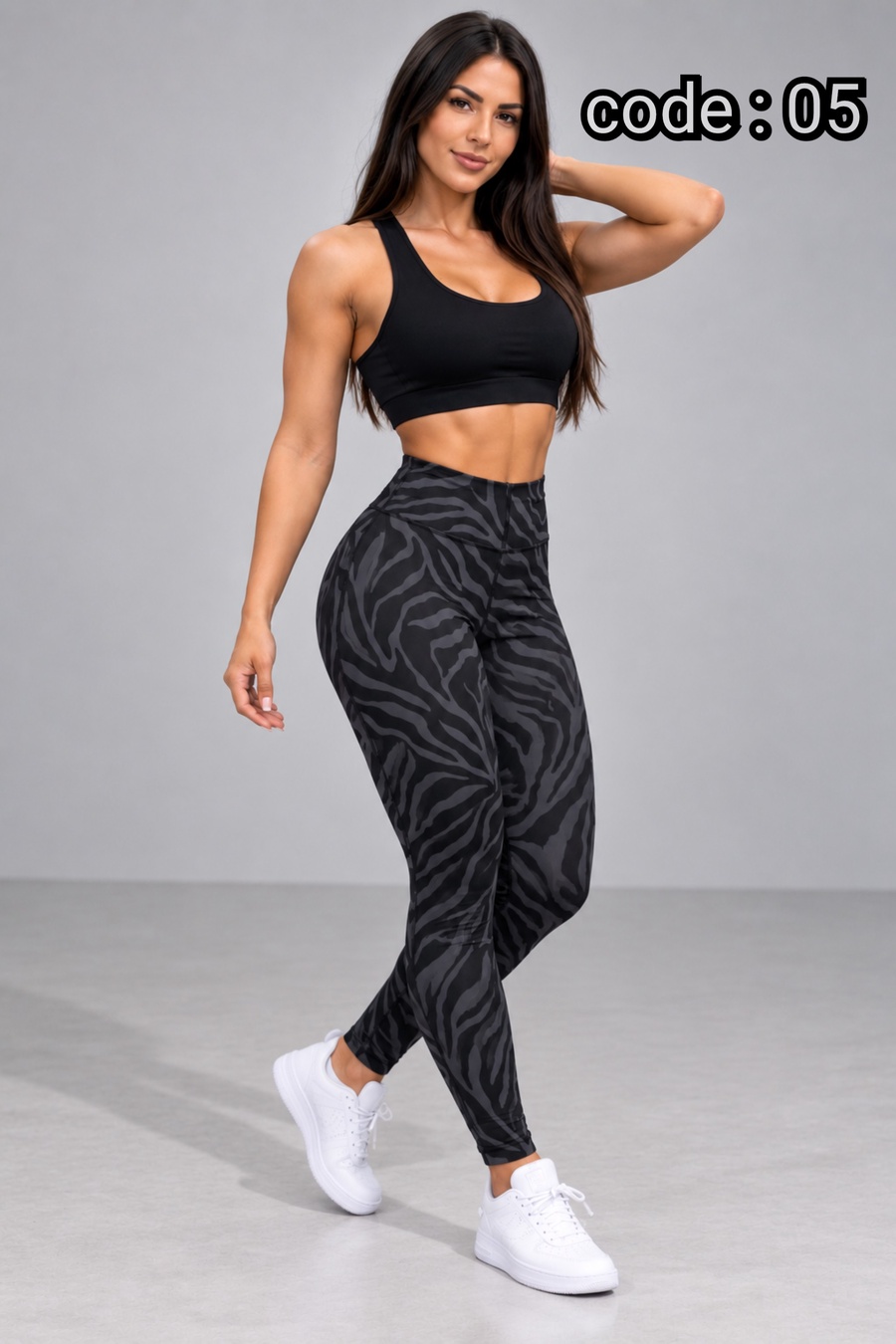 ليجن  بخصر مريح ‏Tiger High-Waist Leggings