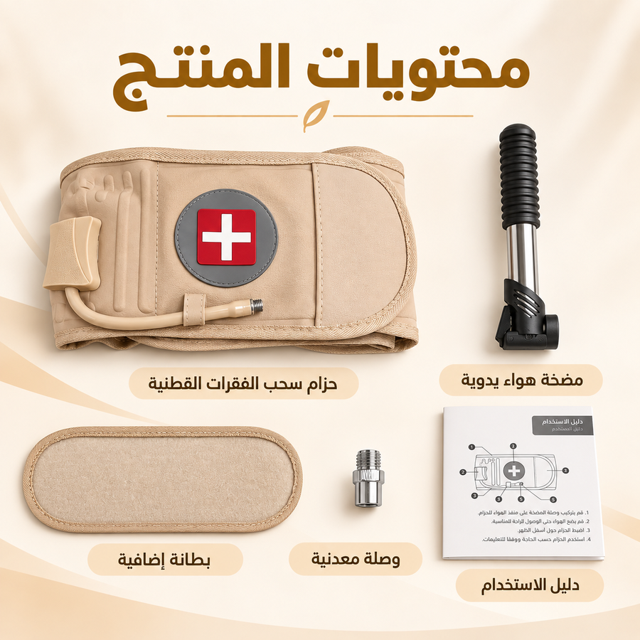 محتويات حزام دعم أسفل الظهر