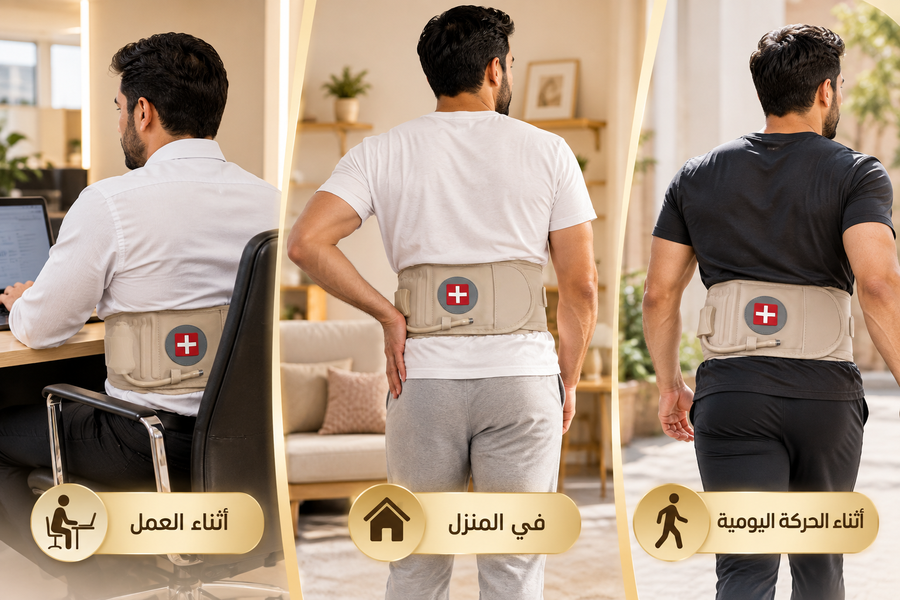 استخدام حزام دعم أسفل الظهر في البيت والعمل
