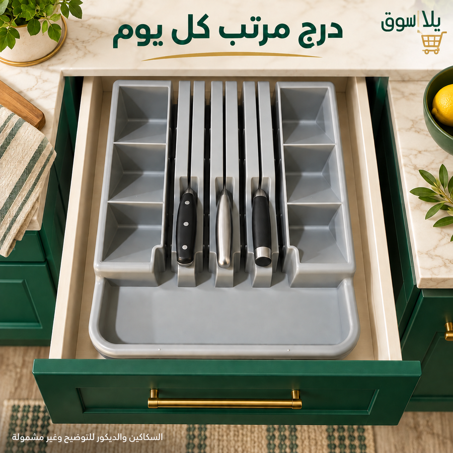منظم سكاكين بلاستيك