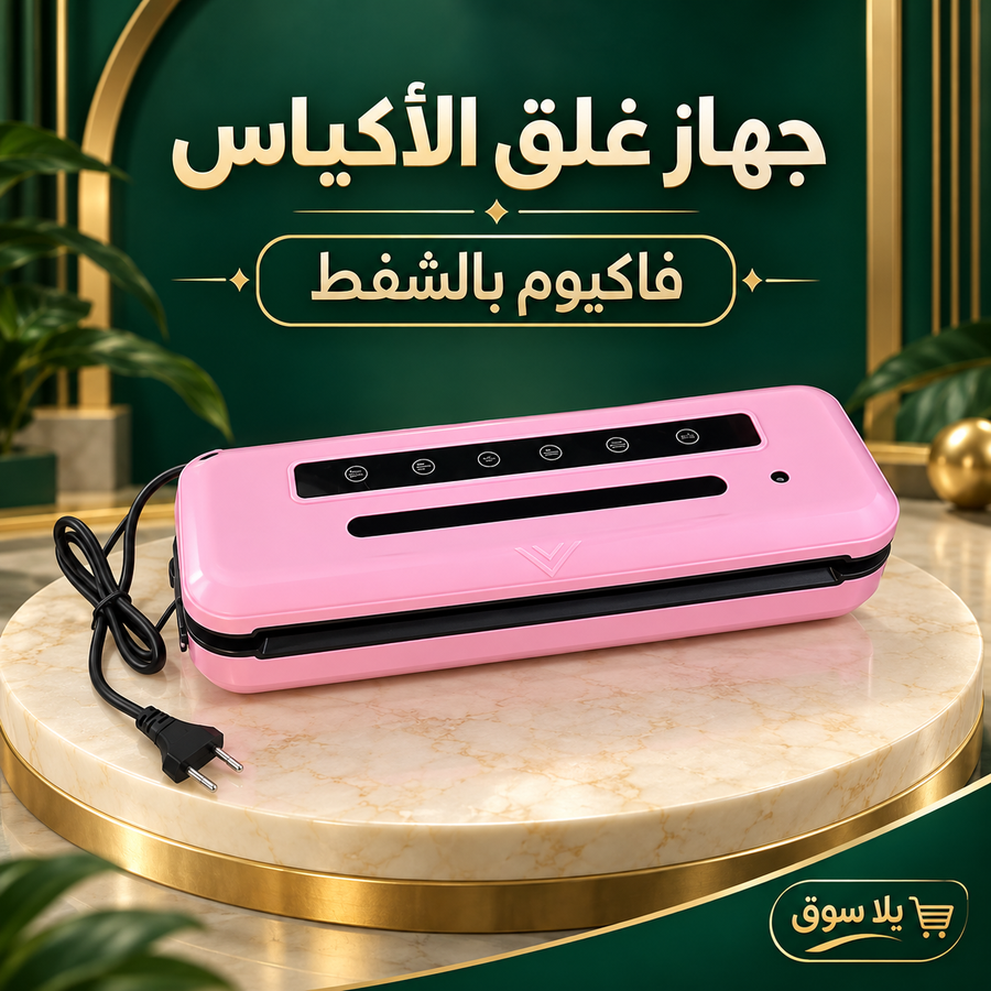 جهاز غالق الأكياس فاكيوم بالشفط