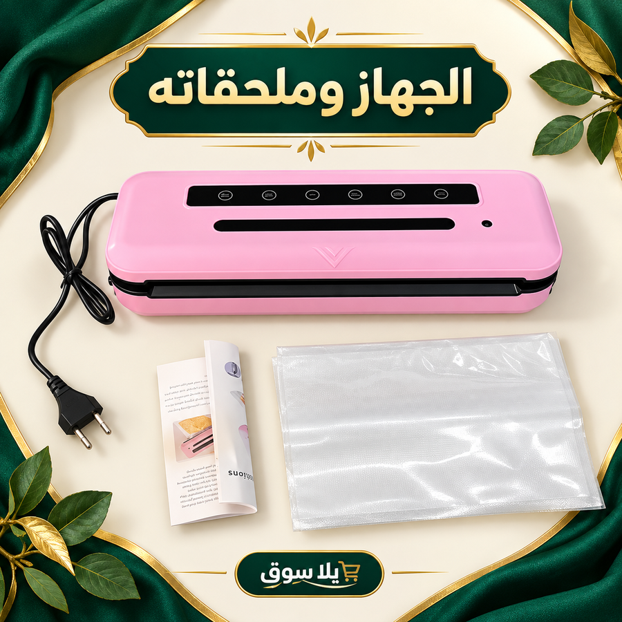 جهاز غالق الأكياس فاكيوم بالشفط