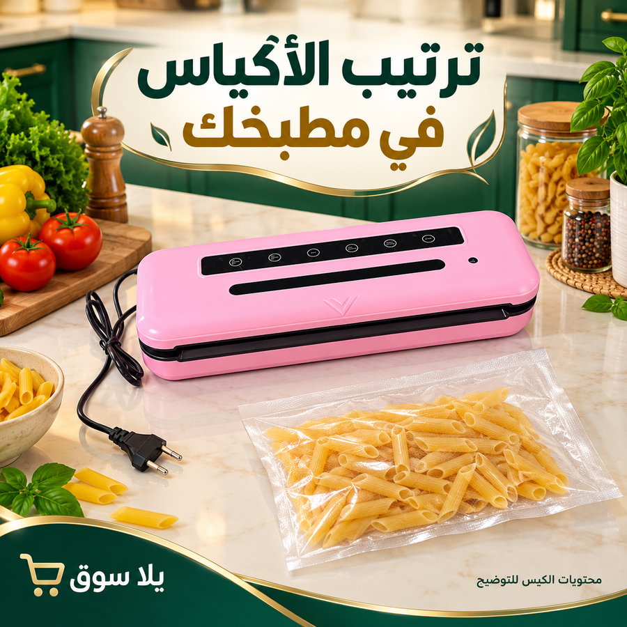 جهاز غالق الأكياس فاكيوم بالشفط