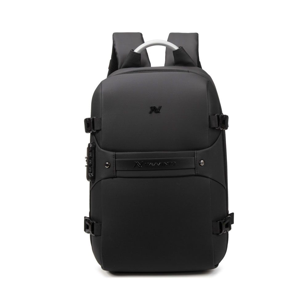 L'AVVENTO (BGV06) Daily Backpack Anti-Theft Backpack fit up to 15.6” High Bundle with Cleaner set And Mouse (Gray \ Black)