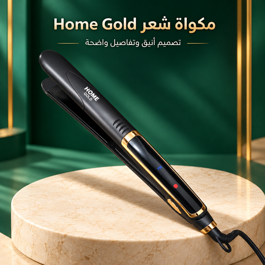 مكواة فرد الشعر من السيراميك ماركة home gold