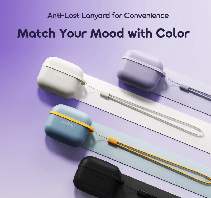 سماعة أذن لاسلكية Oraimo SpaceBuds Lite OTW-324 بصوت Sound360 ووضع الألعاب - أسود