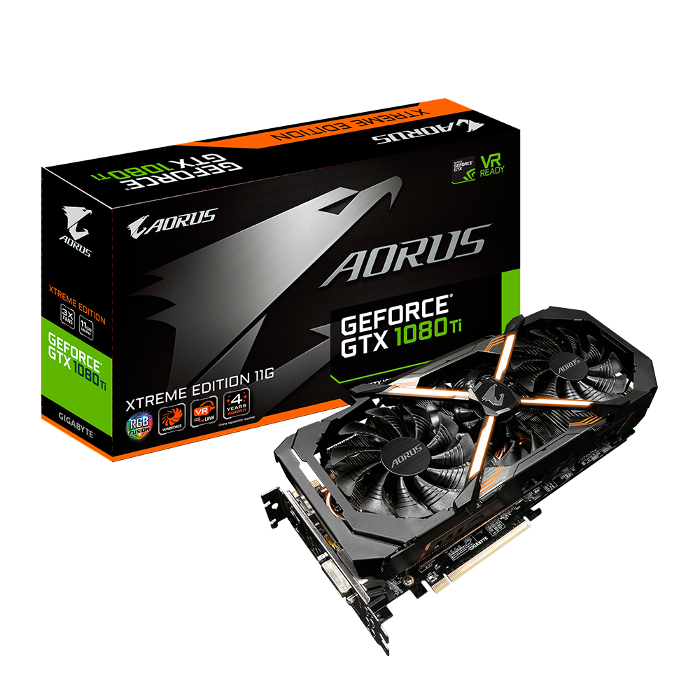 زيرو بالكرتونة كارت شاشة Gigabyte AORUS GeForce GTX 1080 Ti Xtreme Edition 11GB GDDR5X