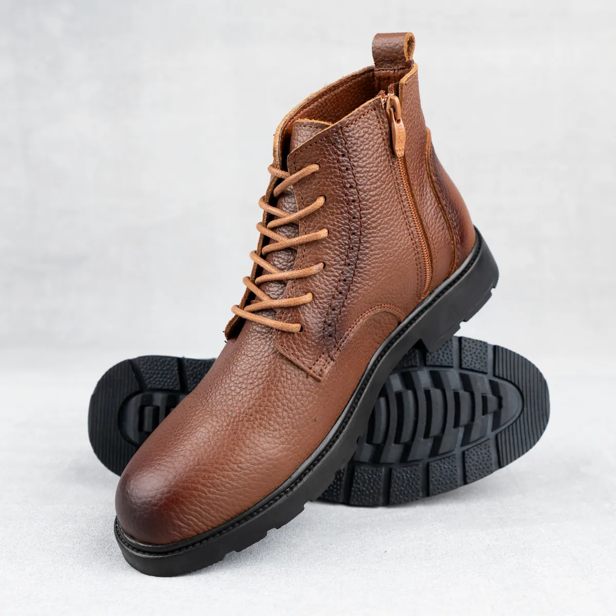 Men's Natural Leather HalfBoot-KH9