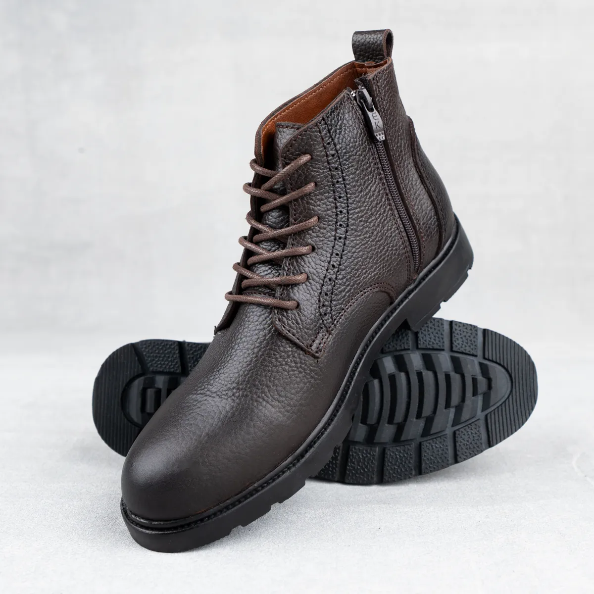 Men's Natural Leather HalfBoot-KH9