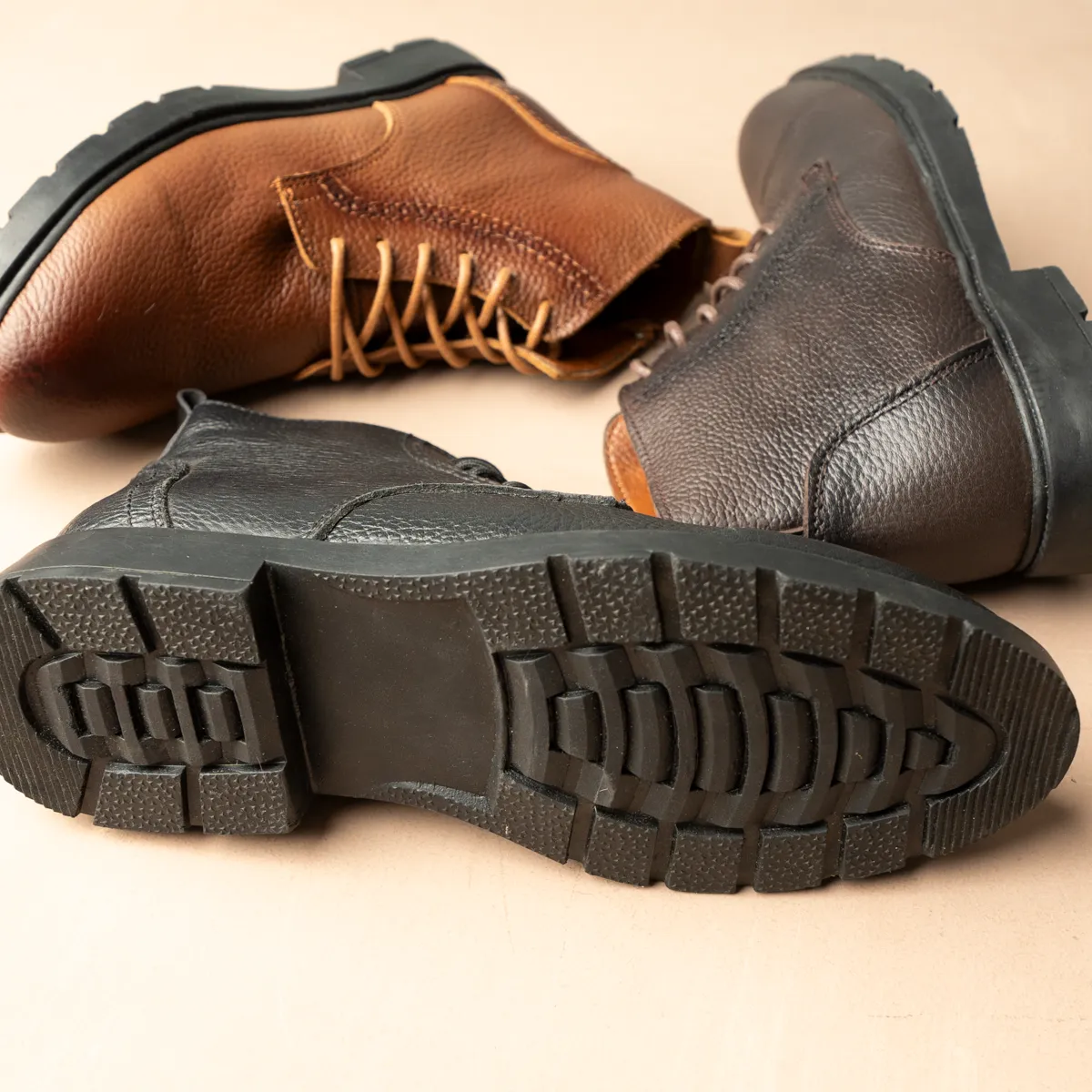 Men's Natural Leather HalfBoot-KH9