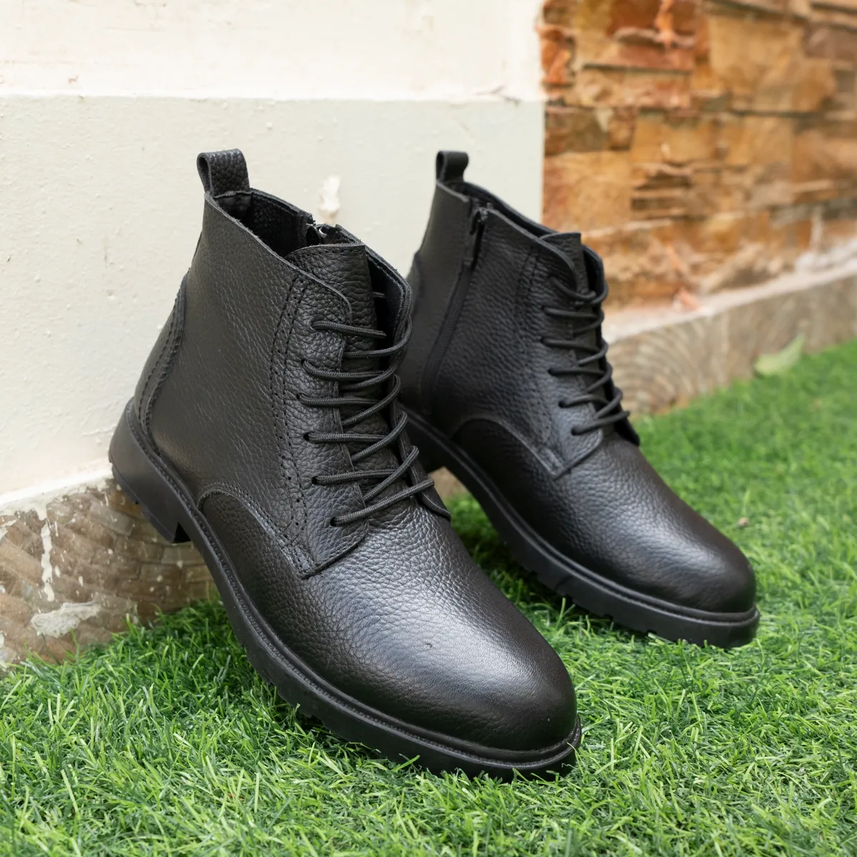 Men's Natural Leather HalfBoot-KH9