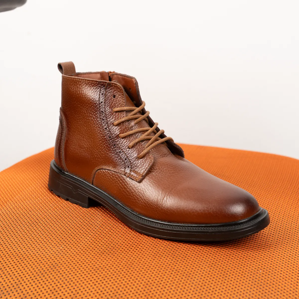 Men's Natural Leather HalfBoot-KH9