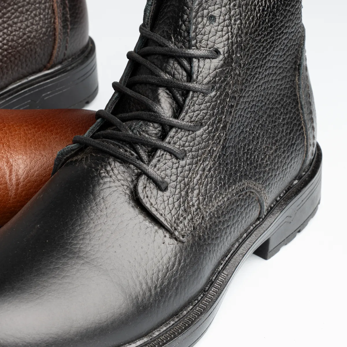 Men's Natural Leather HalfBoot-KH9