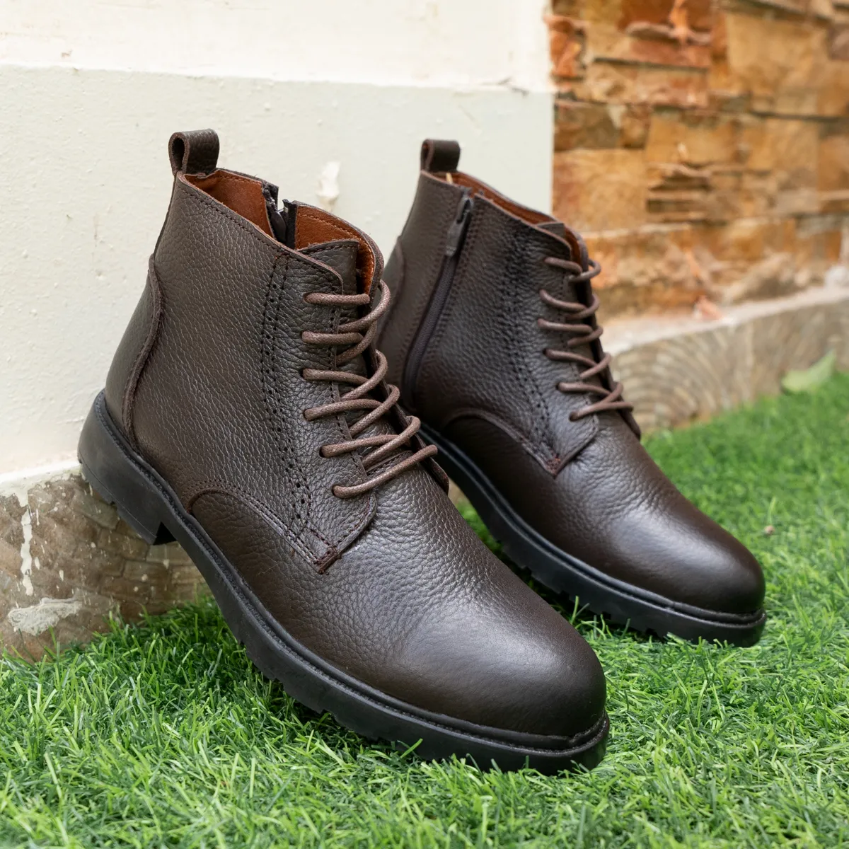 Men's Natural Leather HalfBoot-KH9
