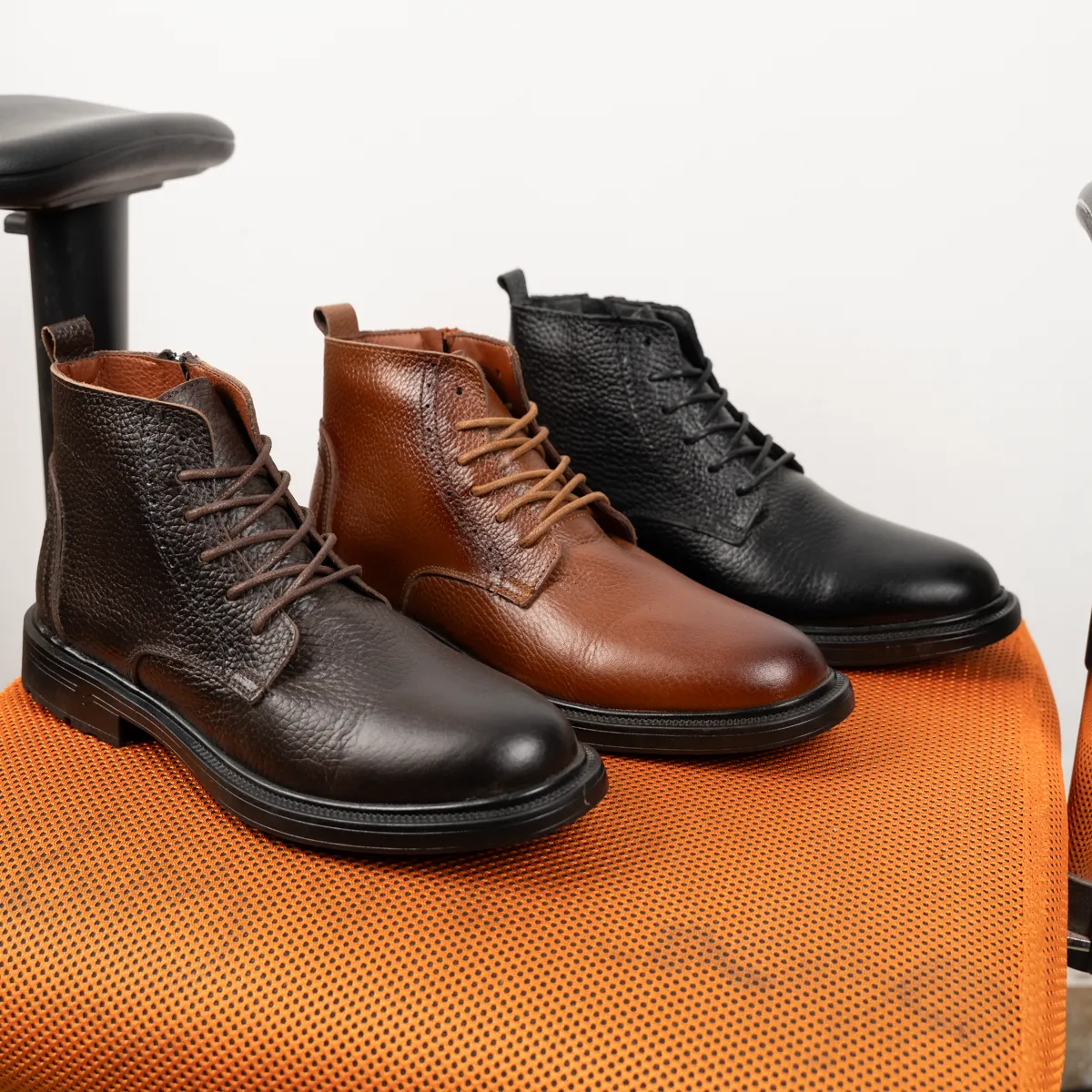 Men's Natural Leather HalfBoot-KH9