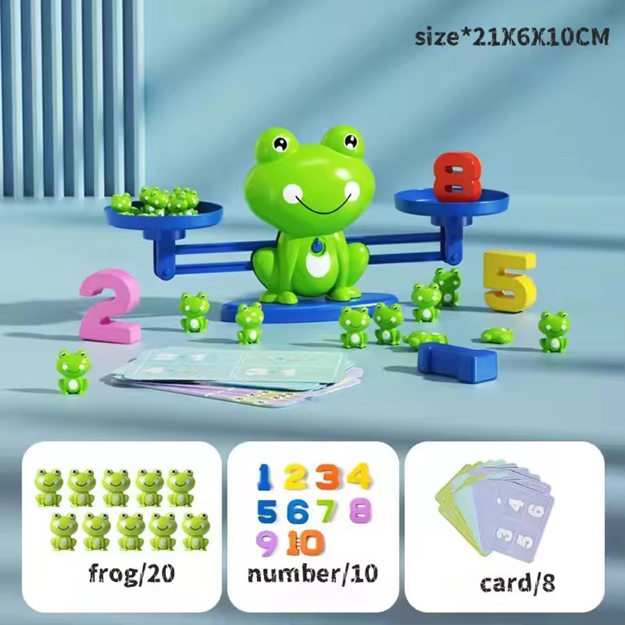 ميزان الضفدع لتعليم الأرقام والحساب | Frog Balance Math Game for Kids