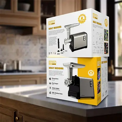 عرض مفرمة لحم كهربائية  بقوة 1200W وملحقات متعددة + عجان كهربائي  بقوة 1000 واط من DENX