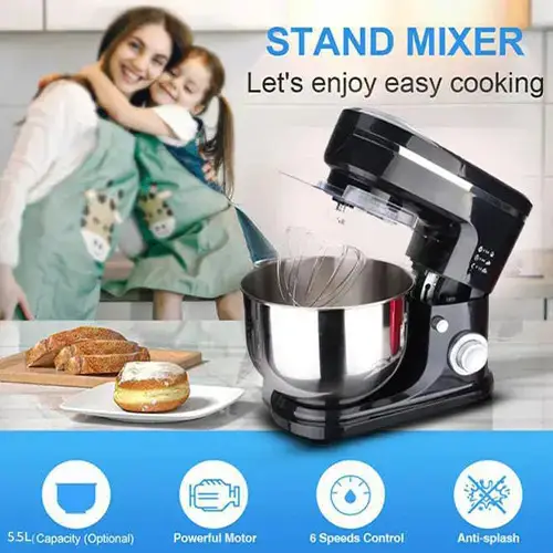 عرض مفرمة لحم كهربائية  بقوة 1200W وملحقات متعددة + عجان كهربائي  بقوة 1000 واط من DENX