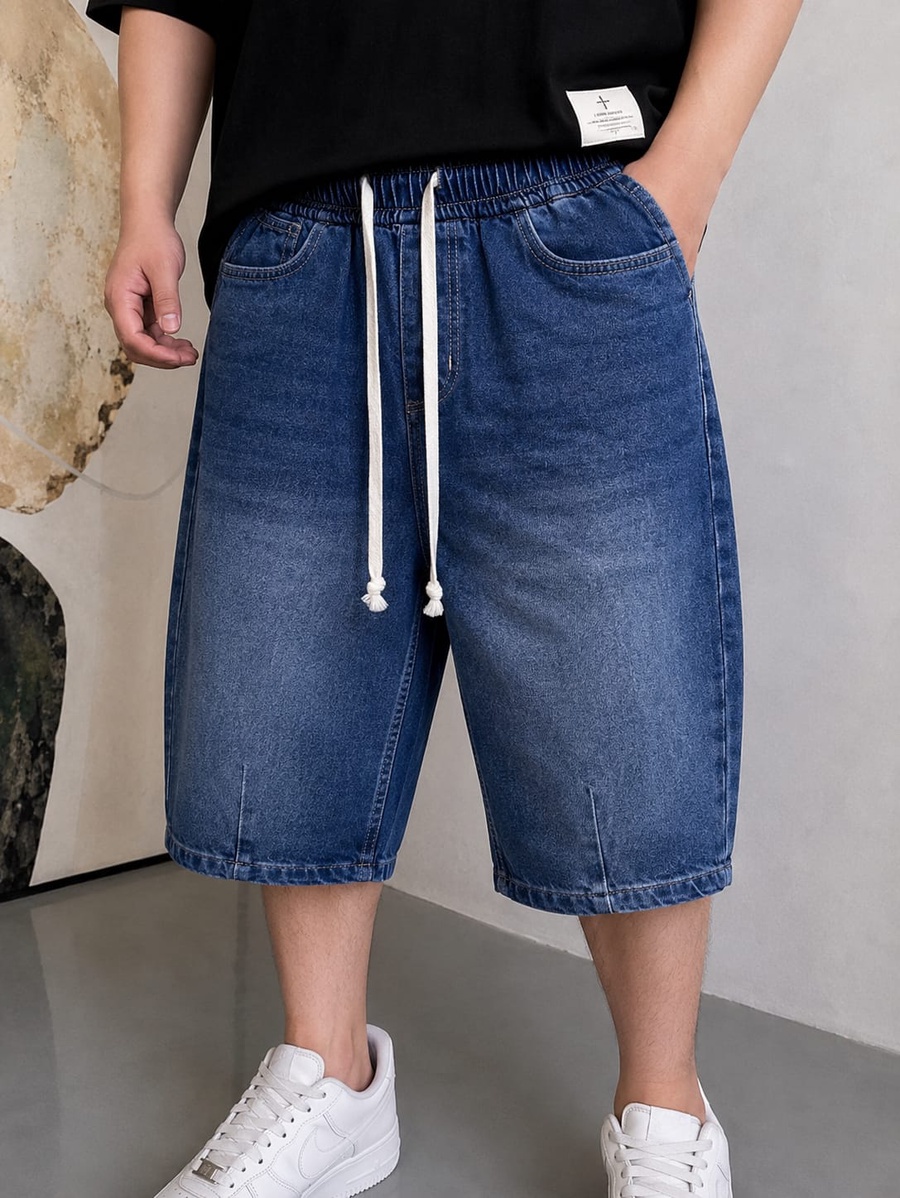 Denim Bermuda Shorts