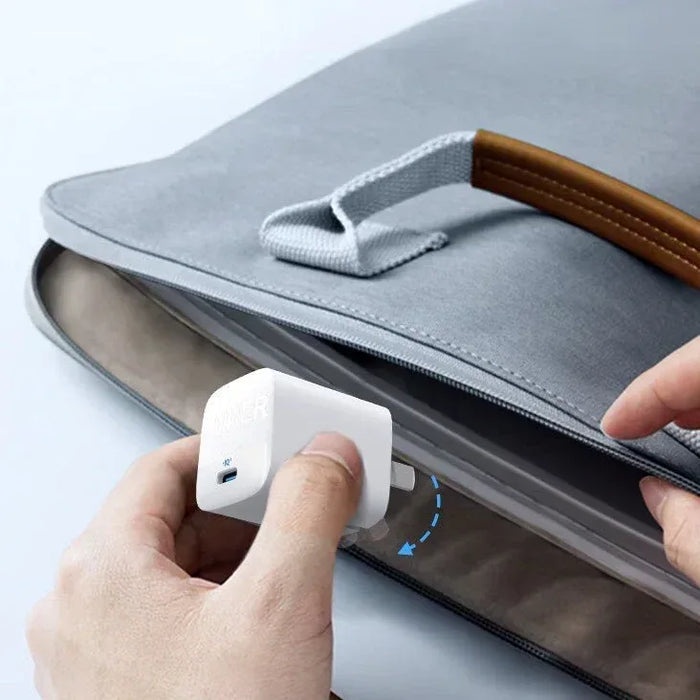 شاحن Anker 313 GaN A2639 سريع بقدرة 30W ومنفذ USB-C – أبيض