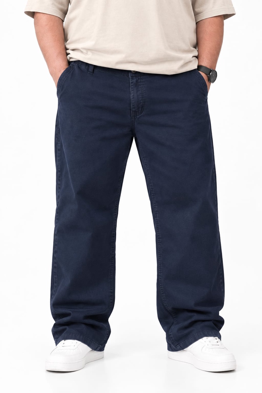 Straight Leg Gabardine Pants