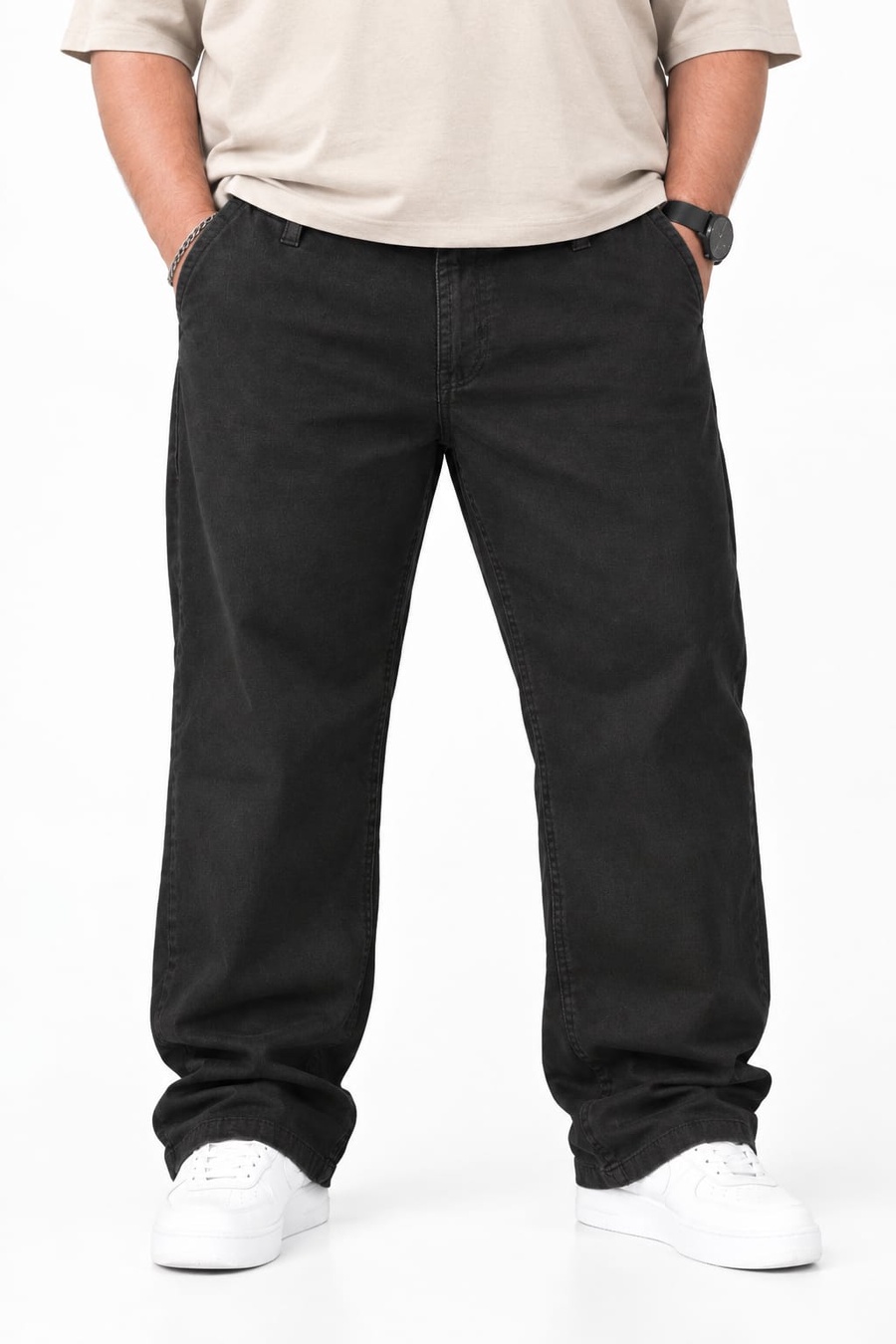 Straight Leg Gabardine Pants