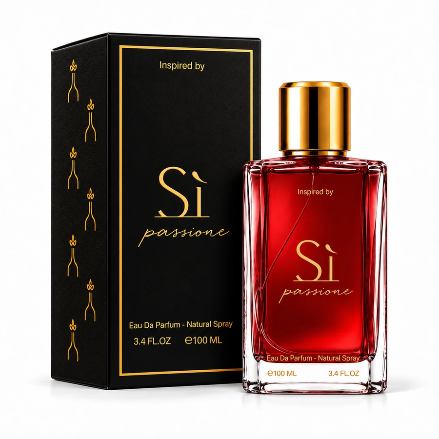Sì Passione box and bottle