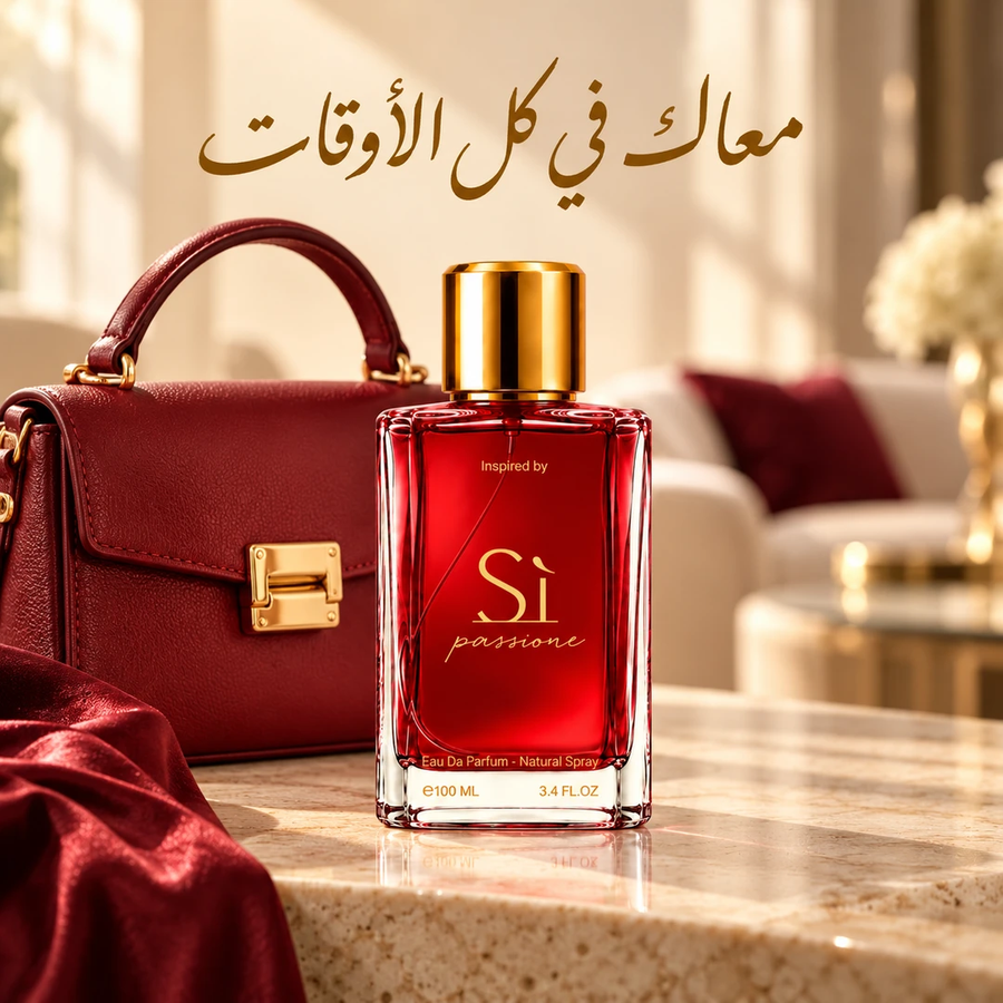 Sì Passione with an elegant women's leather handbag