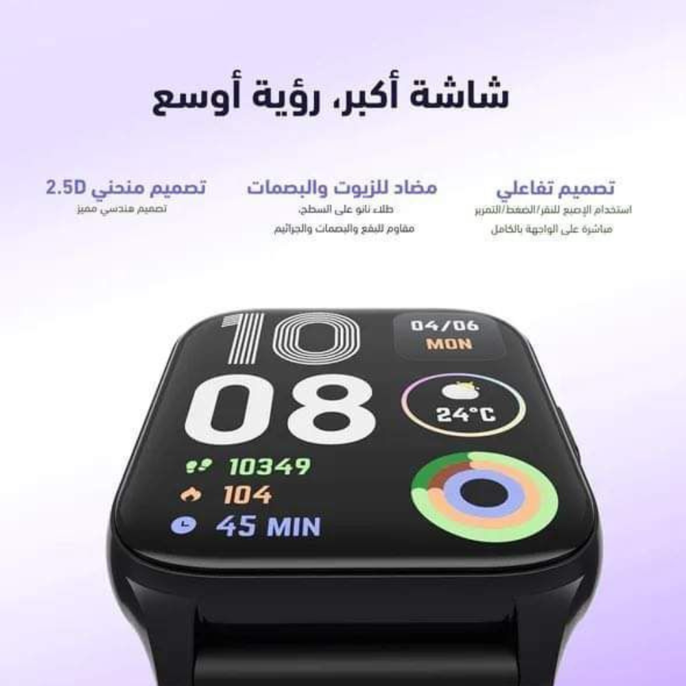 ساعة Oraimo Watch 4 Plus الذكية (OSW-801) بشاشة 2.01" ودعم المكالمات