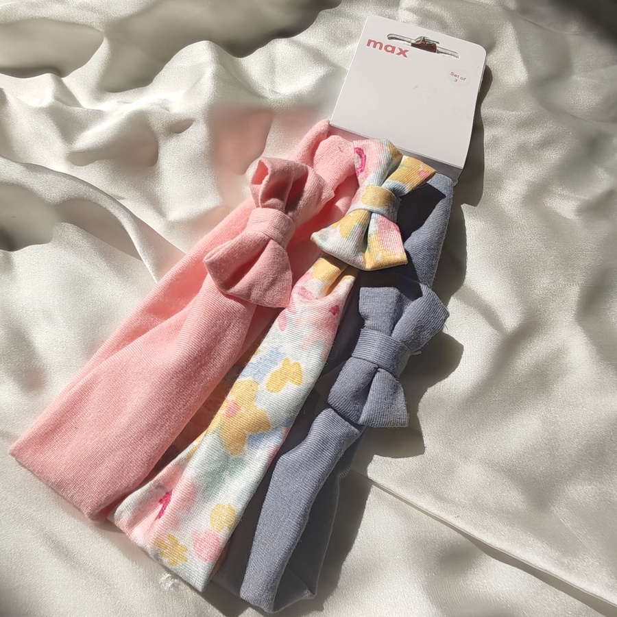  Baby Cute Bow headband x3
