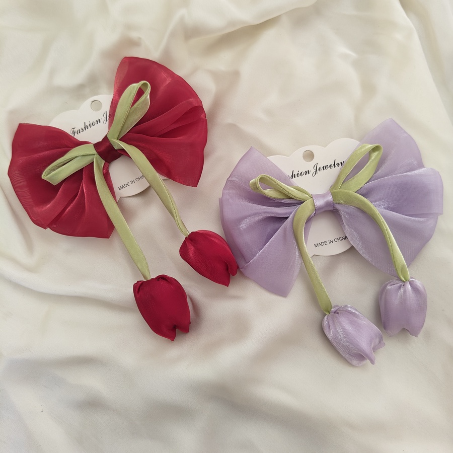 Glow Tulip trendy bow pin