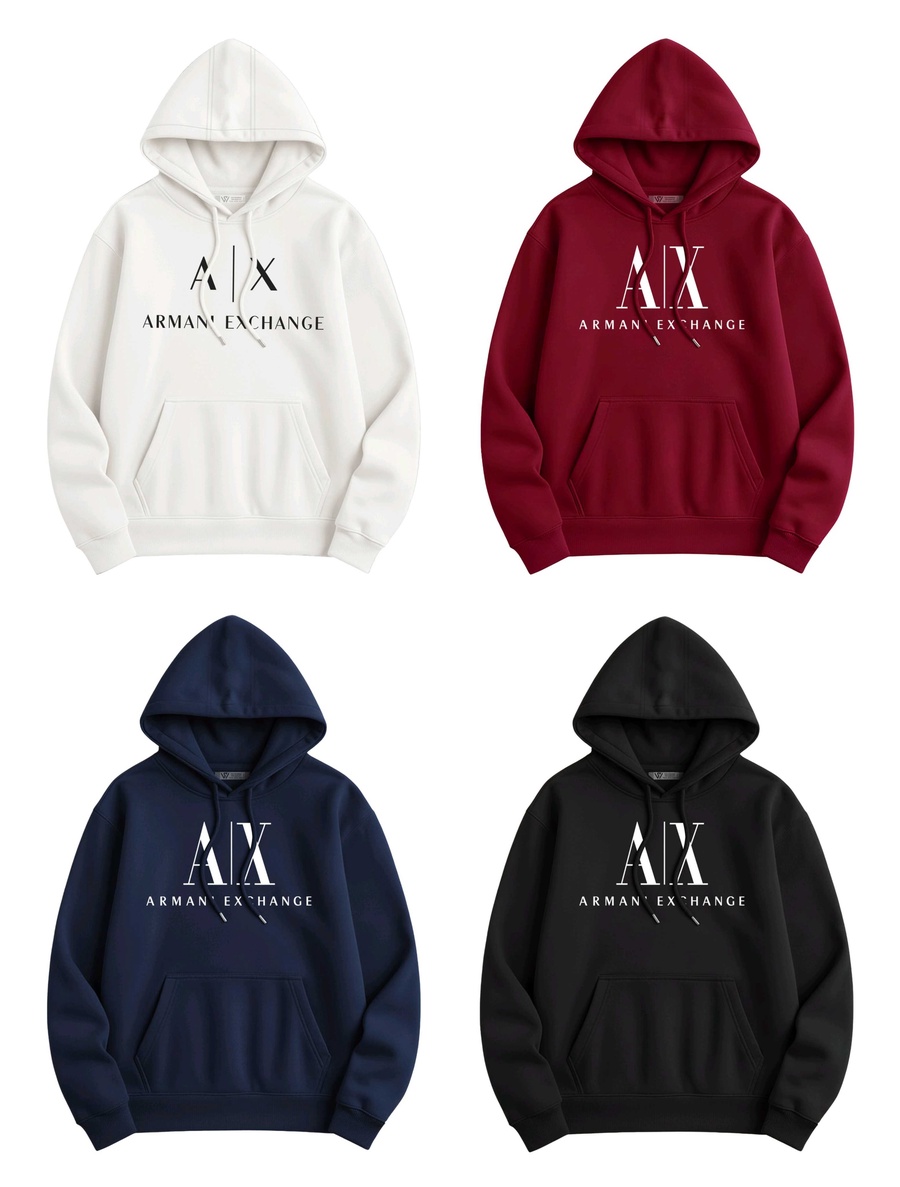 Armani Exchange Cotton Milton Oversized Hoodie