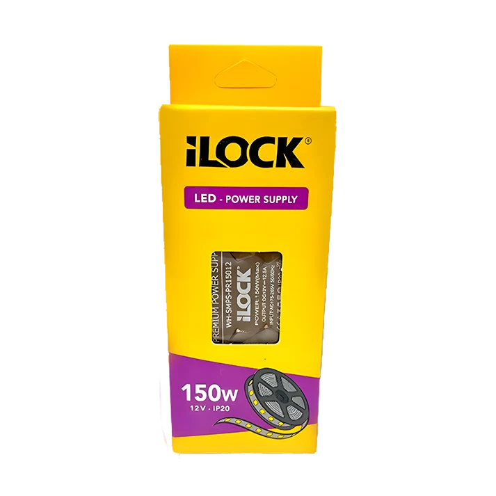 iLOCK Premium LED Power Supply | 12V | 150w | IP20  | Overload & Overheat Protection | 5-Year Warranty
